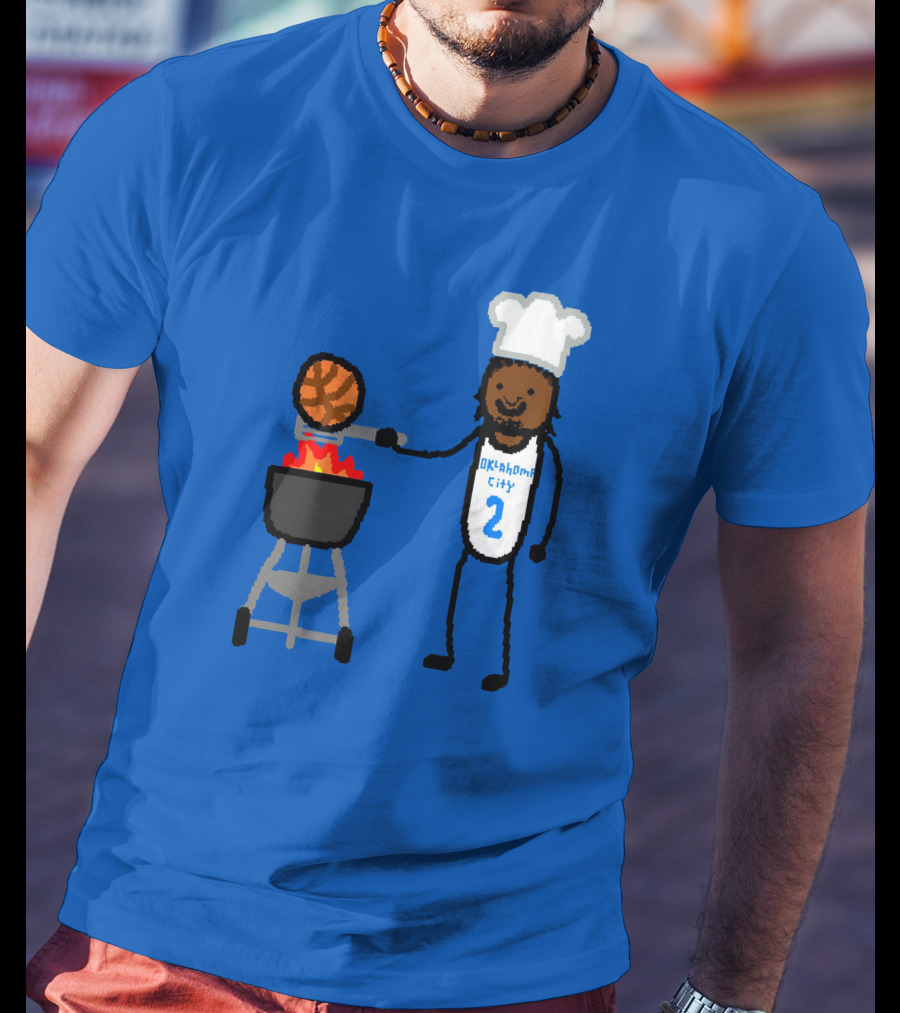 Nba Paint Shai Grill-Geous Alexander Oklahoma City Chef Basketball T-Shirt
