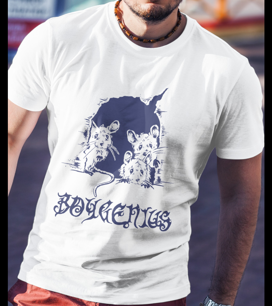 Boygenius Mice Hole With Three Curious Mice T-Shirt