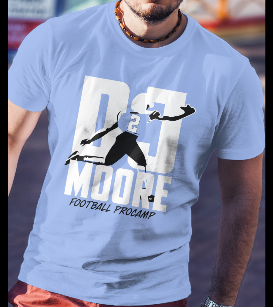 DJ Moore Football Procamp Athlete Number 2 Dynamic Movement T-Shirt