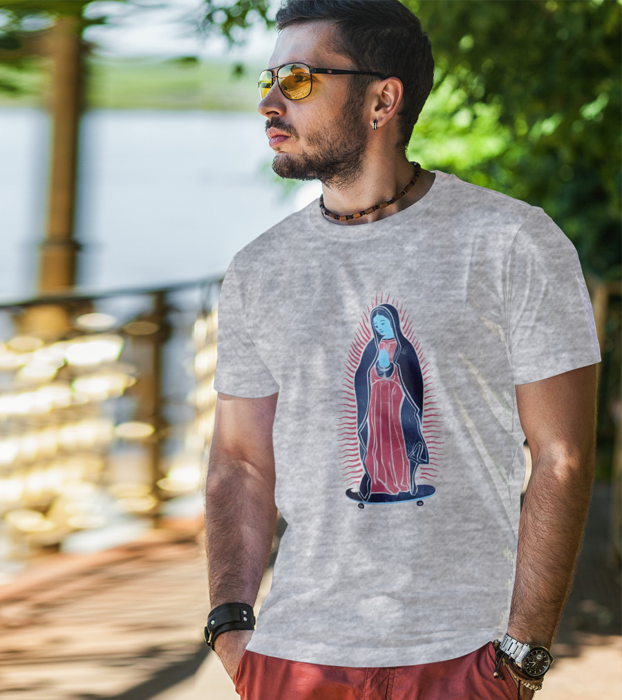 Our Lady Of Guadalupe Skateboard Iconic T-Shirt