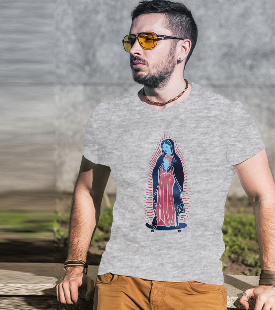 Our Lady Of Guadalupe Skateboard Iconic T-Shirt