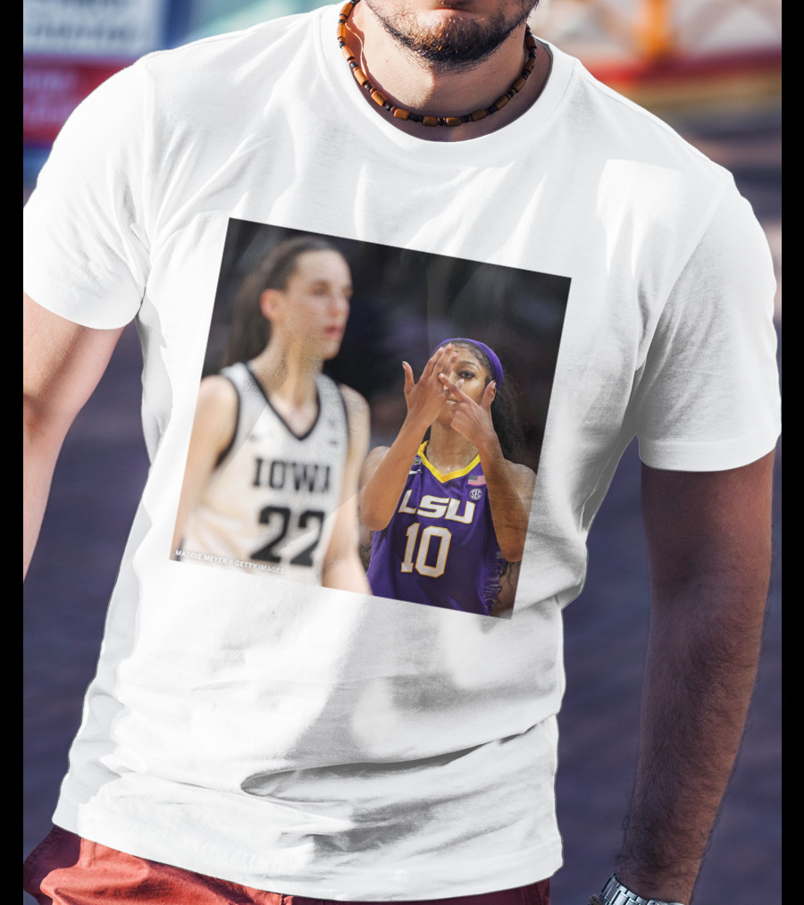 LSU Reese 10 Makes You Can’t See Me Gesture Against Iowa T-Shirt