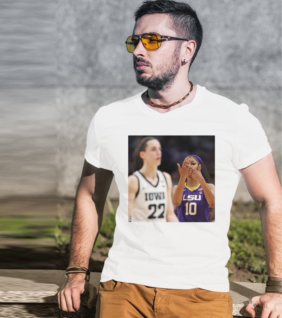 LSU Reese 10 Makes You Can’t See Me Gesture Against Iowa T-Shirt