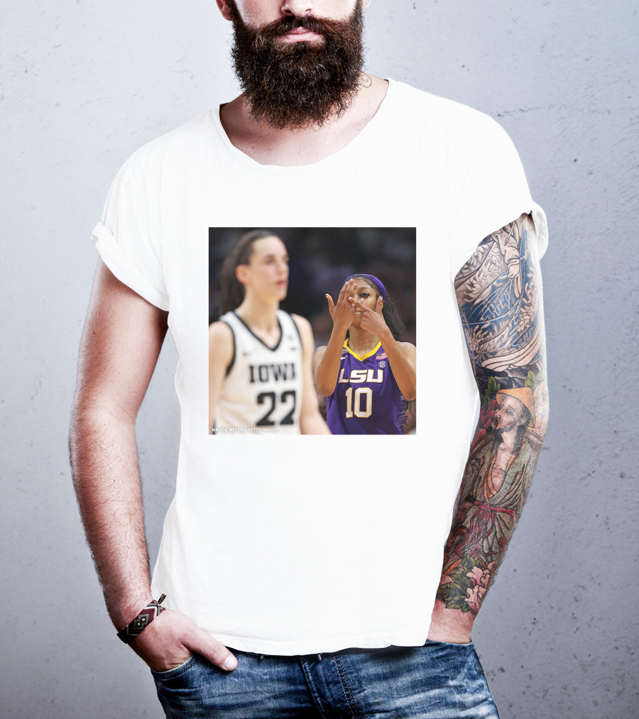 LSU Reese 10 Makes You Can’t See Me Gesture Against Iowa T-Shirt
