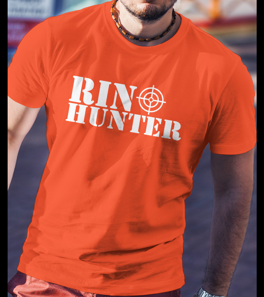 Rin Hunter Target Text Bold Red T-Shirt