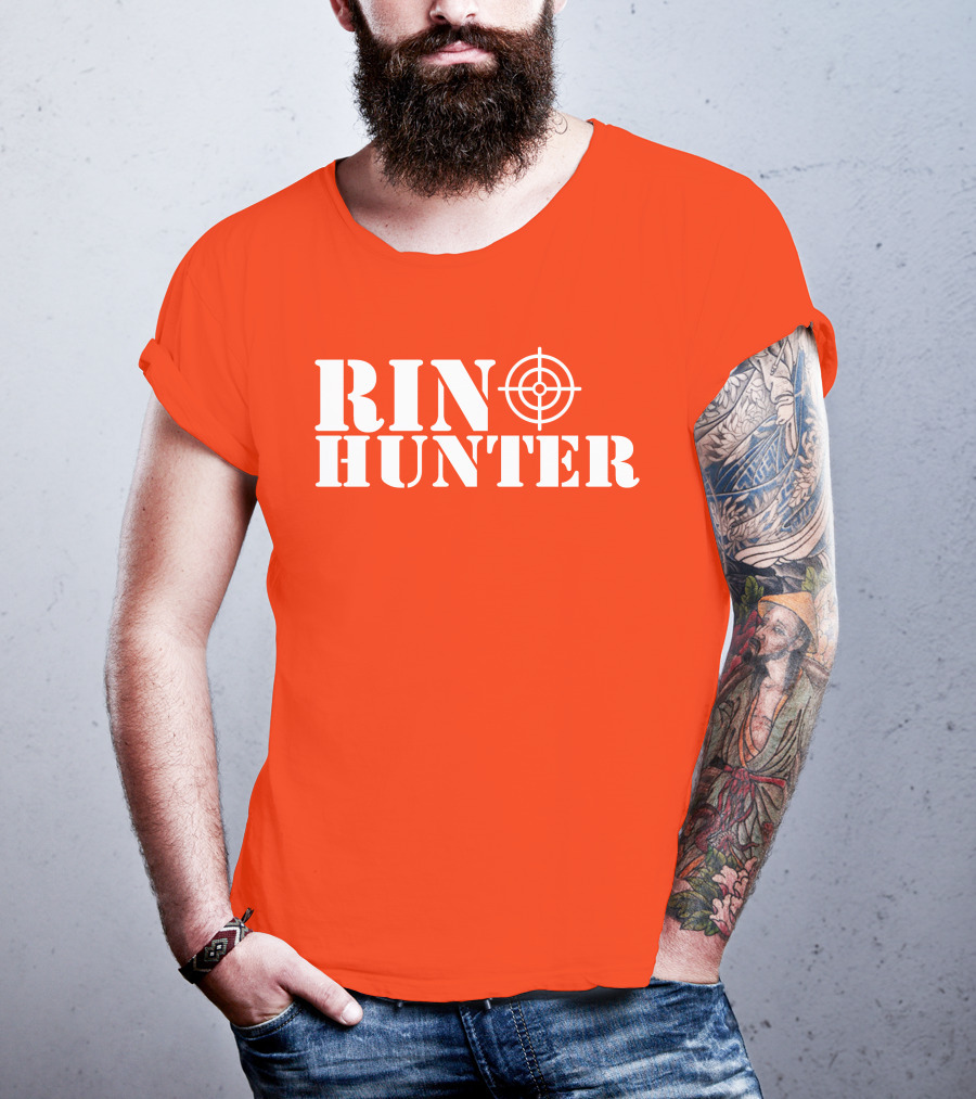 Rin Hunter Target Text Bold Red T-Shirt