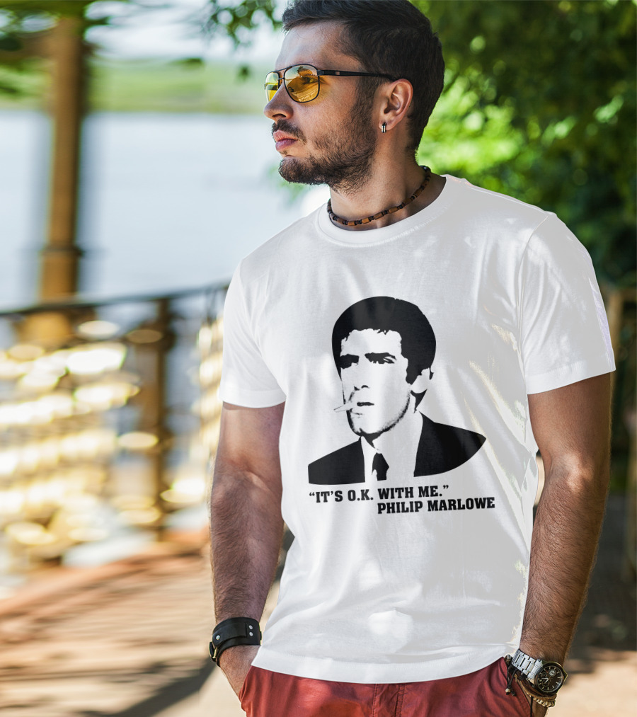 It's O.K. With Me Philip Marlowe Noir T-Shirt