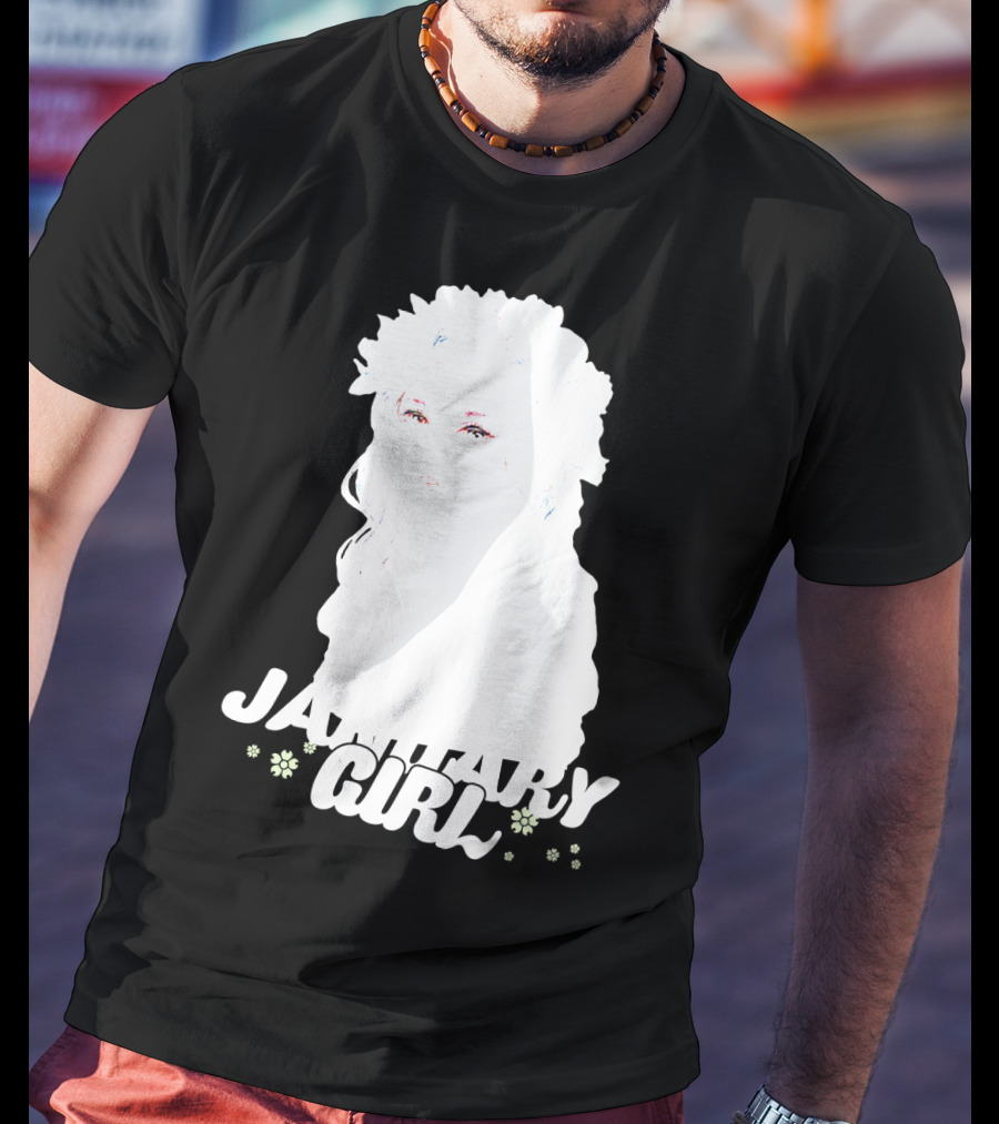 January Girl Floral Birthday T-Shirt