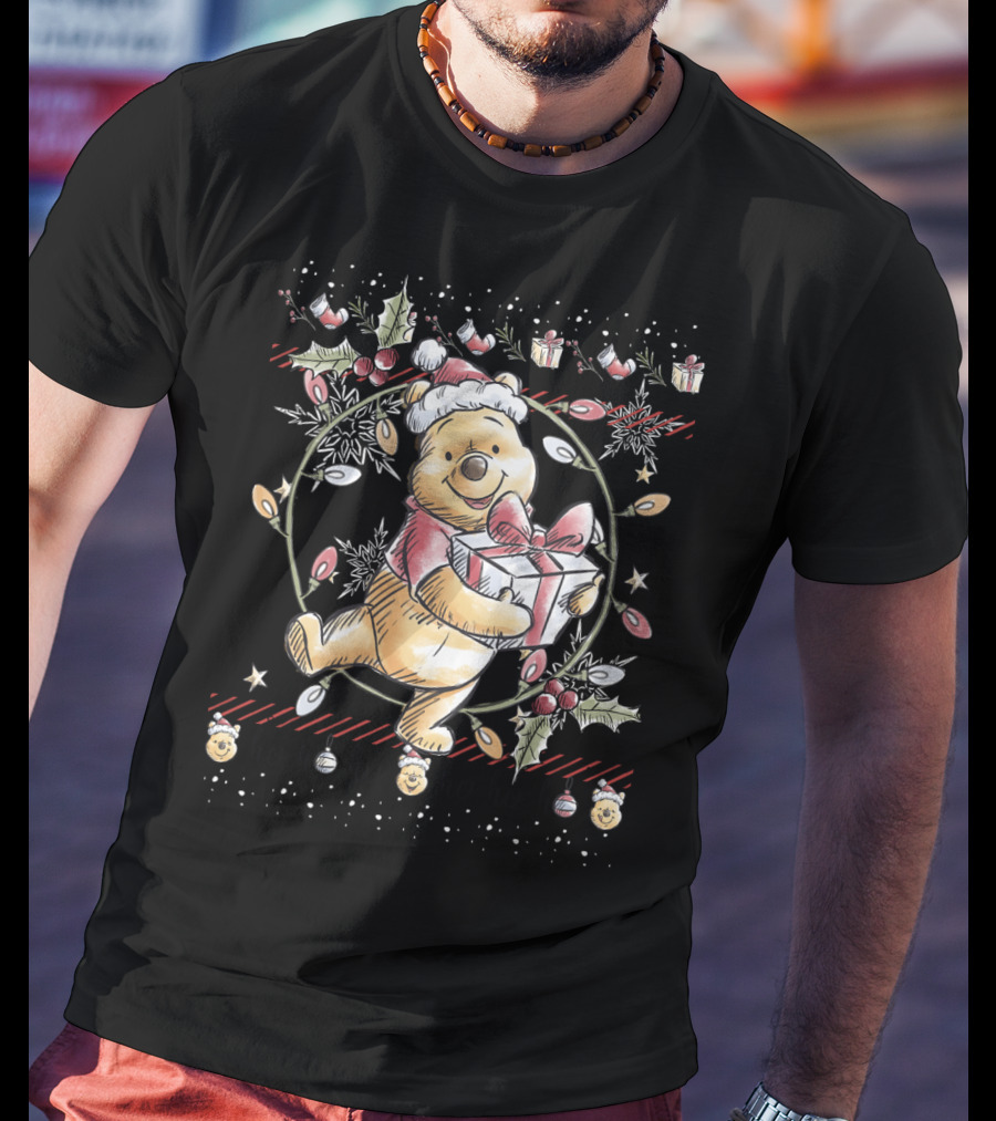 Disney Winnie The Pooh Christmas Ho Ho Ho T-Shirt