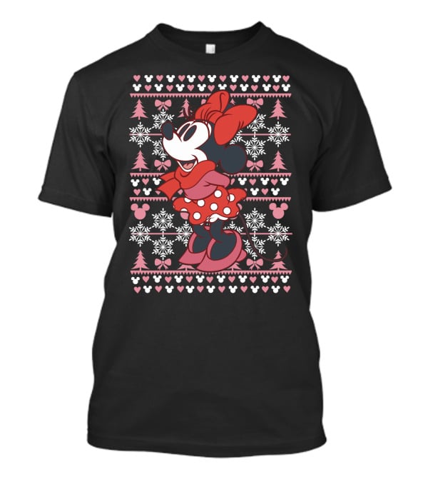 Disney Minnie Mouse Holiday Snowflakes T-Shirt