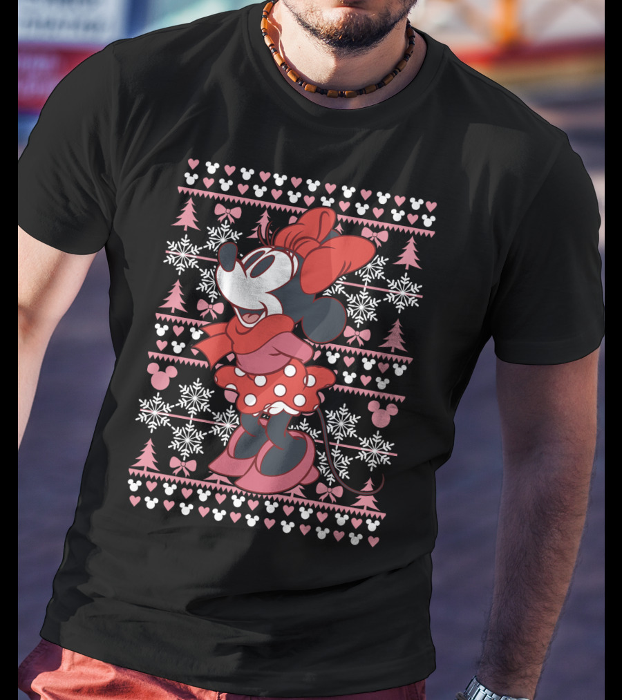 Disney Minnie Mouse Holiday Snowflakes T-Shirt