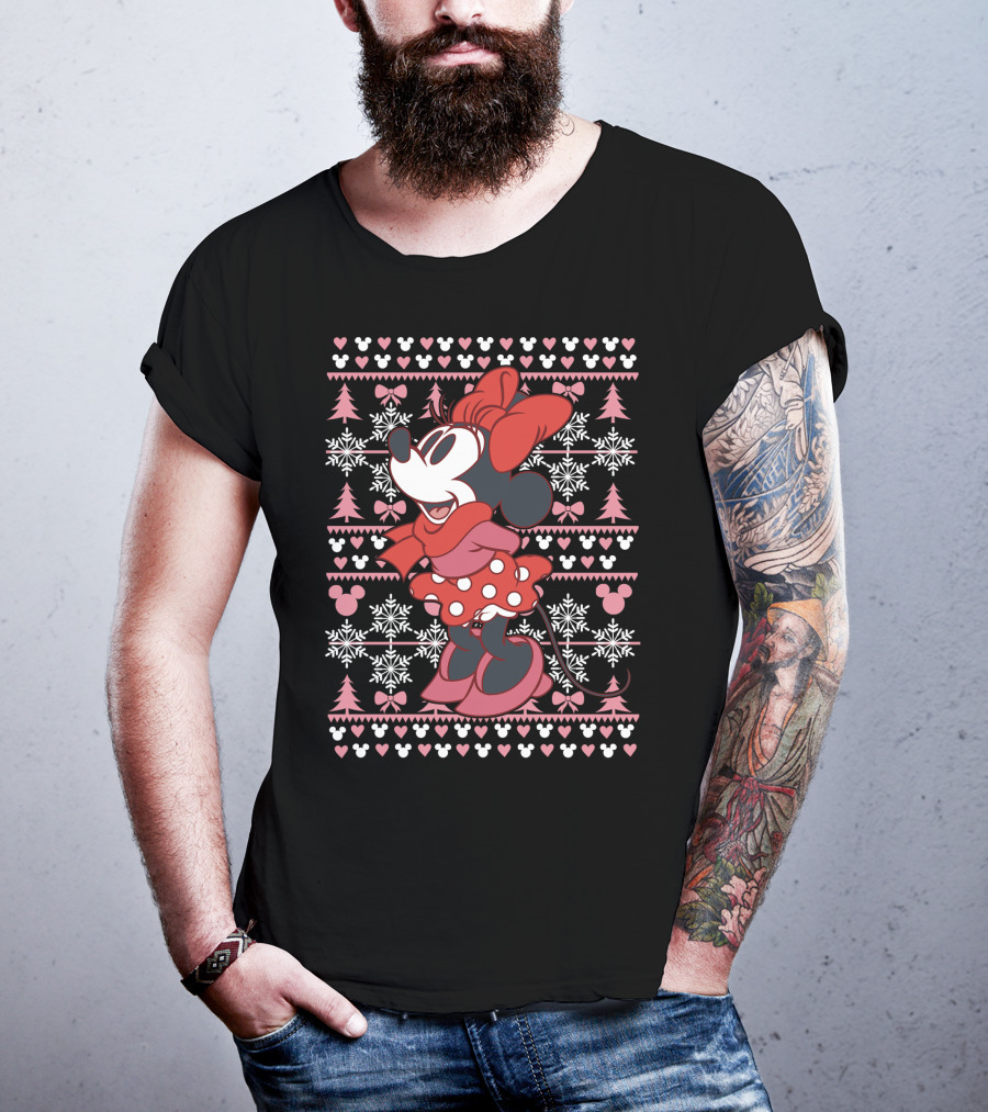 Disney Minnie Mouse Holiday Snowflakes T-Shirt