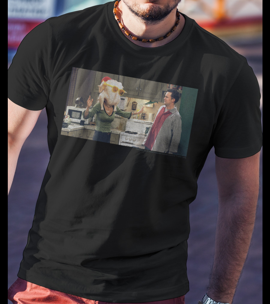 Friends Thanksgiving Monica Turkey Head Scene T-Shirt