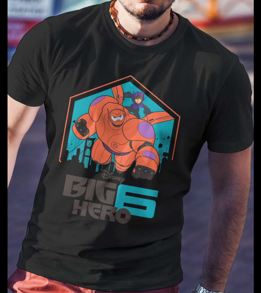 Disney Big Hero 6 Baymax And Hiro Flying Adventure T-Shirt