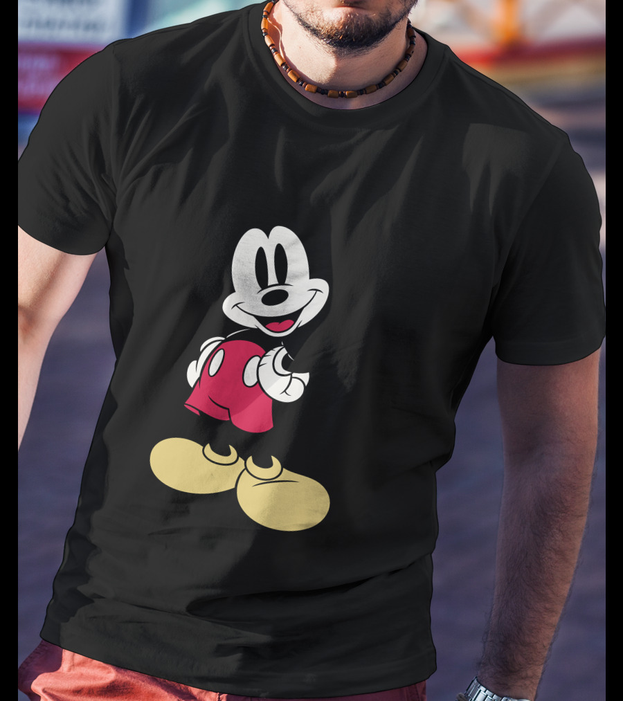 Disney Classic Mickey Mouse Vintage Character Image T-Shirt