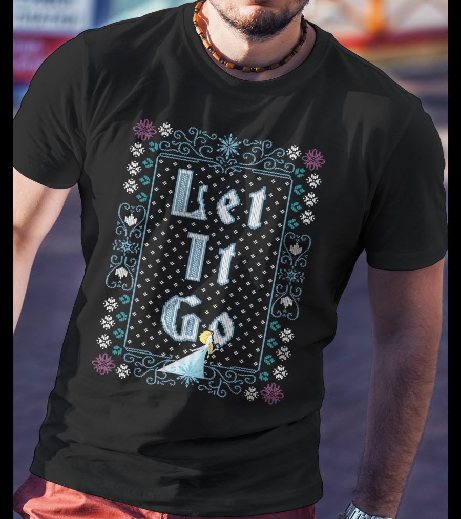 Frozen Elsa Let It Go Snowflake T-Shirt