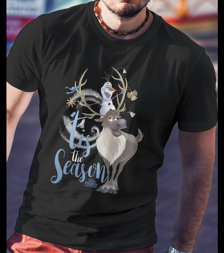 Tis The Season Disney Olaf Sven Olaf's Frozen Adventure T-Shirt