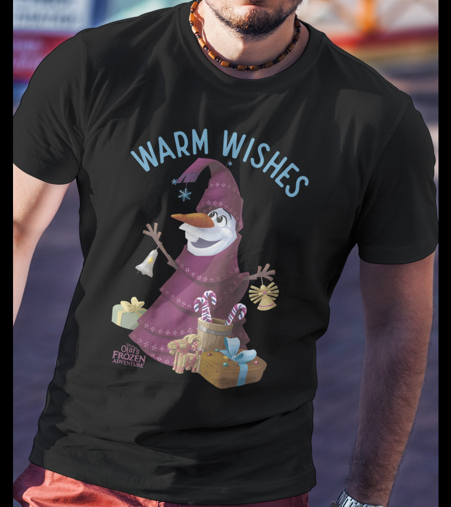 Olaf's Frozen Adventure Warm Wishes Holiday Gifts T-Shirt