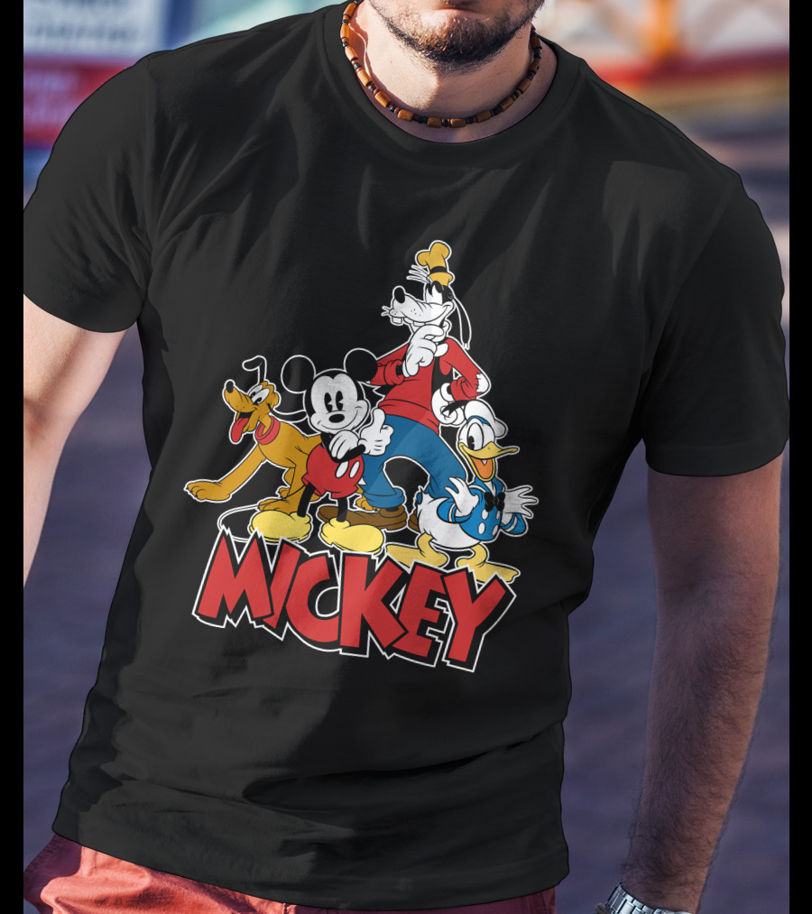 Mickey Mouse And Friends Pluto Goofy Donald Duck Disney T-Shirt