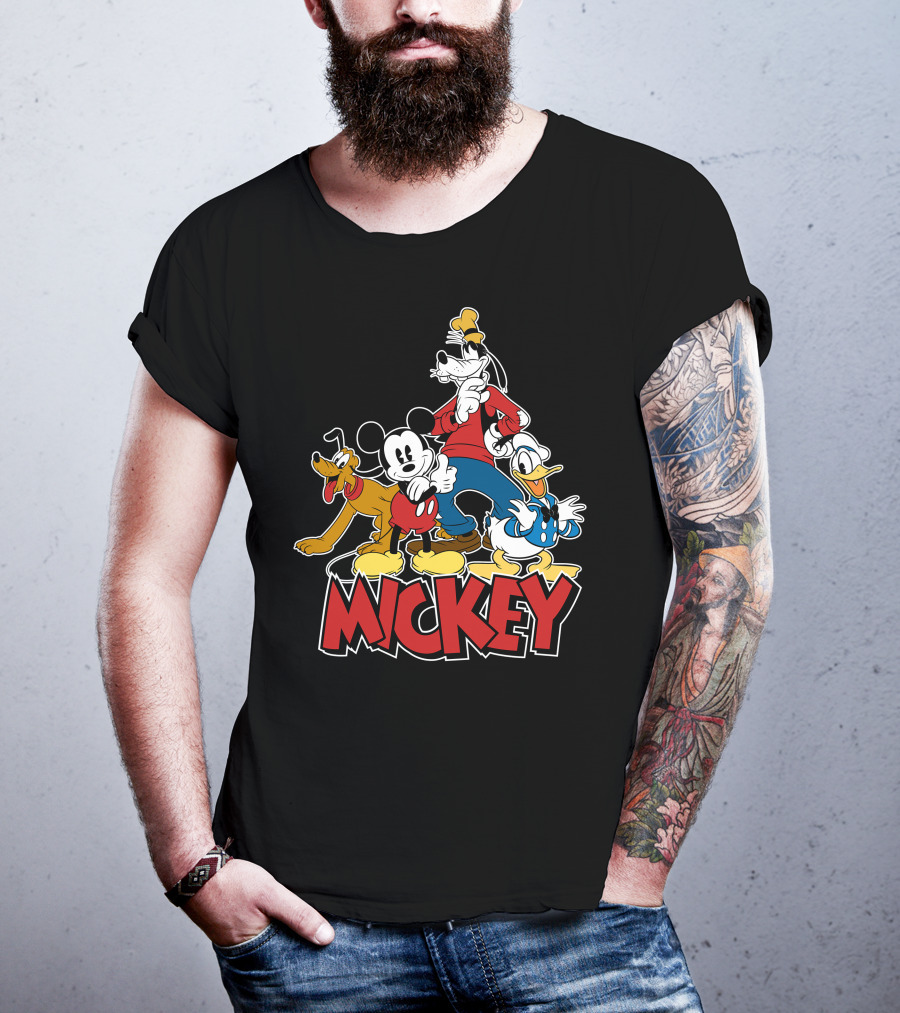 Mickey Mouse And Friends Pluto Goofy Donald Duck Disney T-Shirt