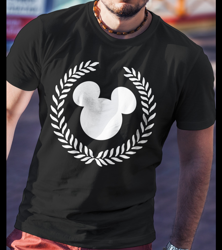 Disney Mickey Mouse Laurel Wreath Icon Collegiate T-Shirt
