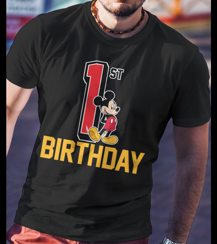 Disney Mickey Mouse 1st Birthday T-Shirt