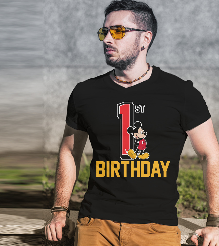 Disney Mickey Mouse 1st Birthday T-Shirt