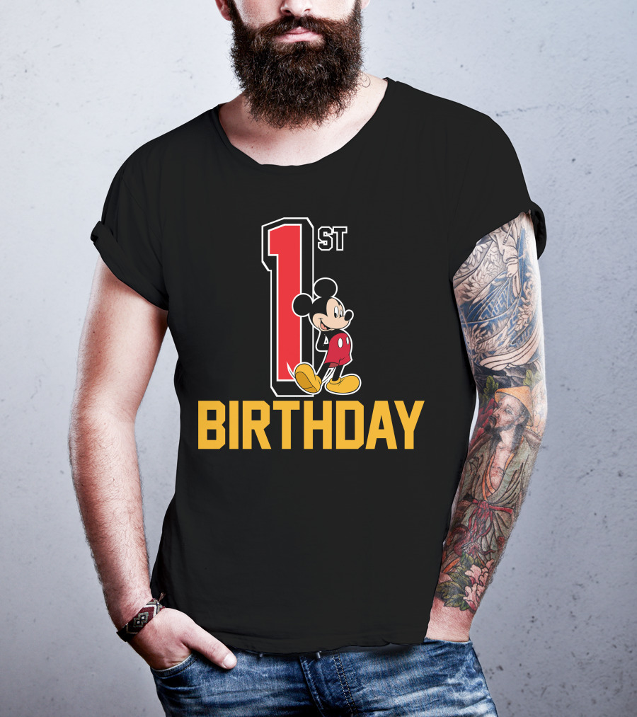 Disney Mickey Mouse 1st Birthday T-Shirt