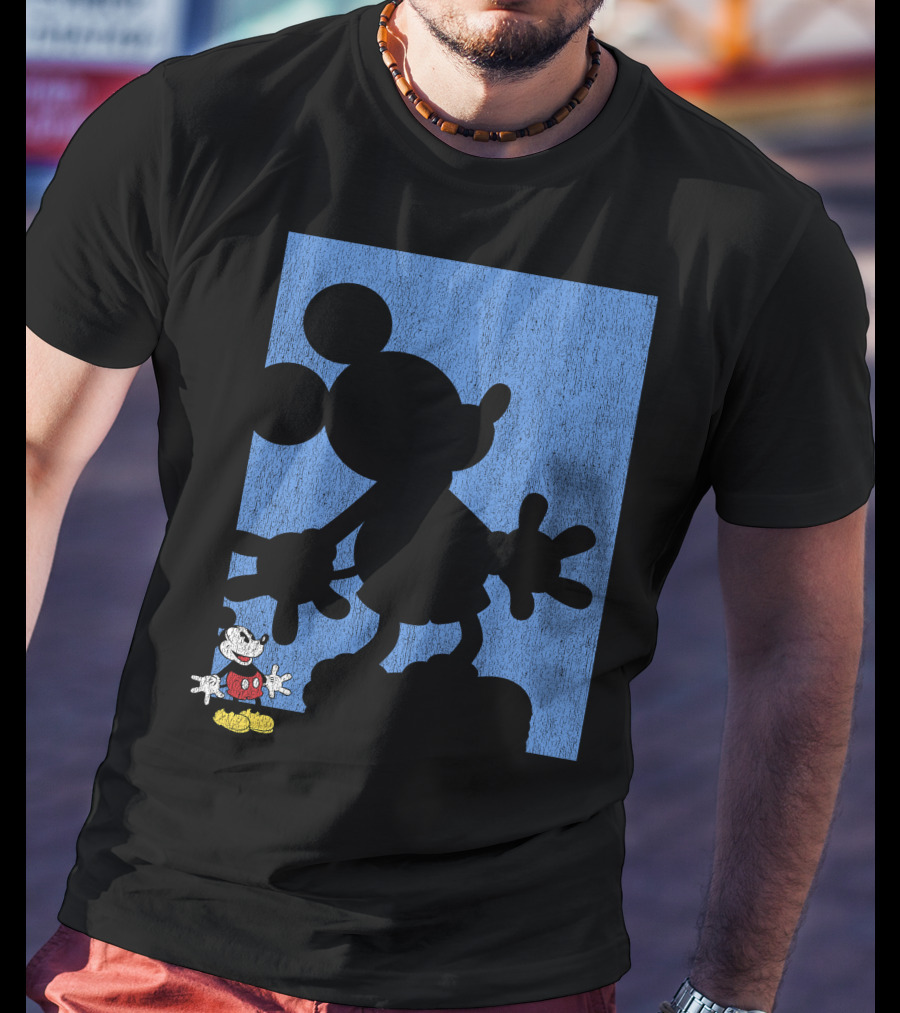 Disney Mickey Mouse Shadow Classic Iconic Pose T-Shirt