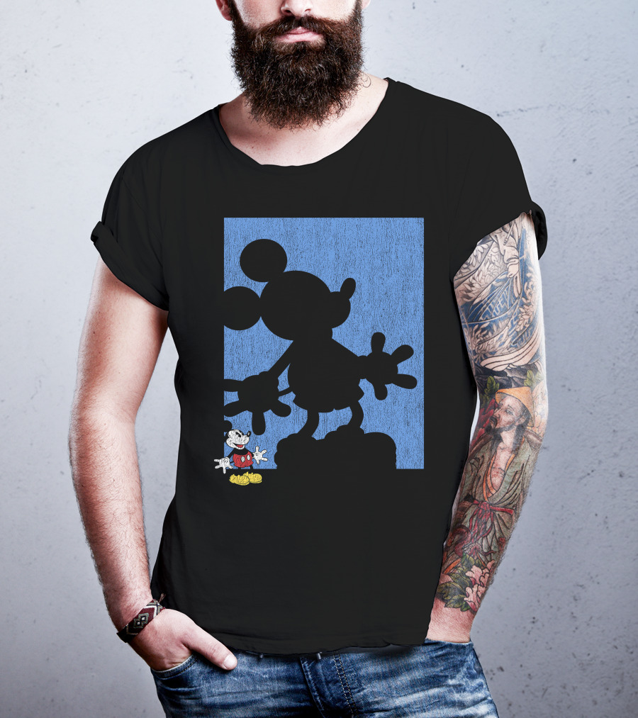 Disney Mickey Mouse Shadow Classic Iconic Pose T-Shirt