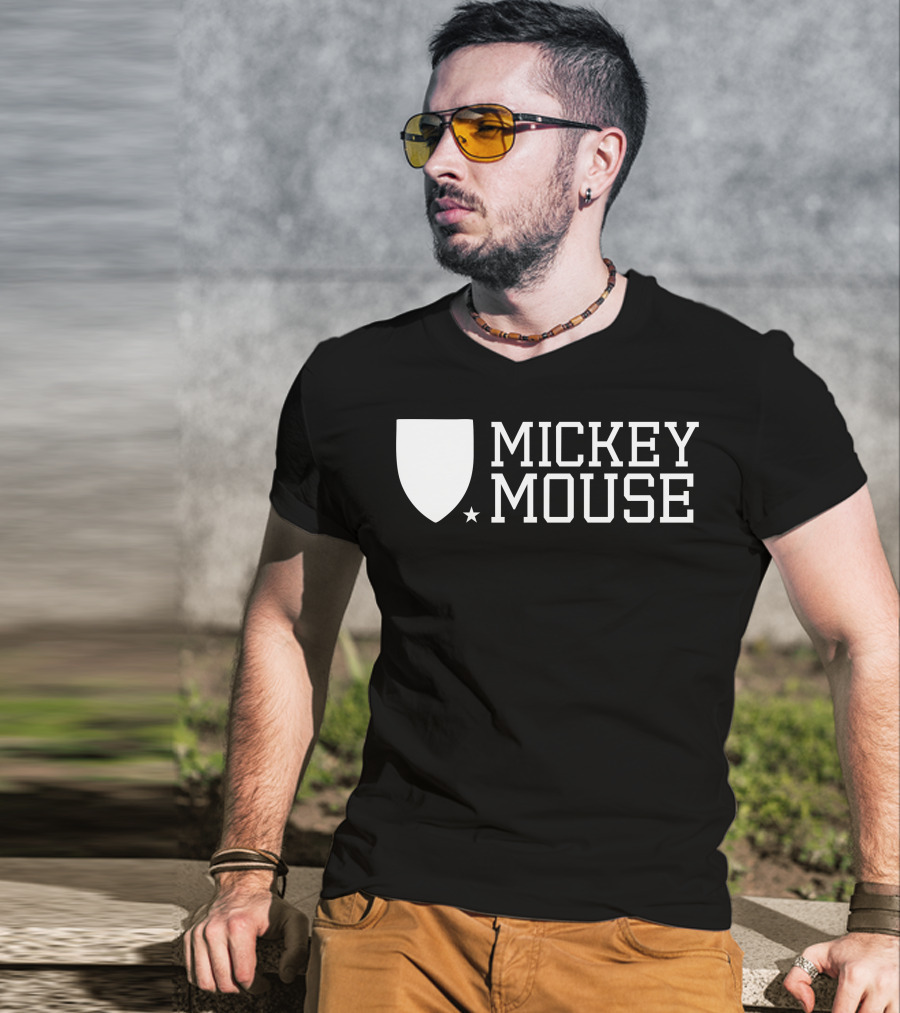 Mickey Mouse University Shield Emblem T-Shirt