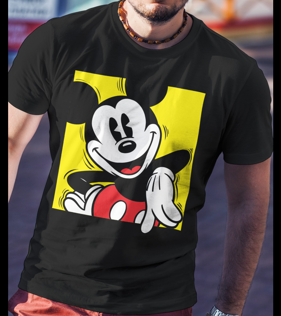 Mickey Mouse Vintage Yellow Frame Disney T-Shirt