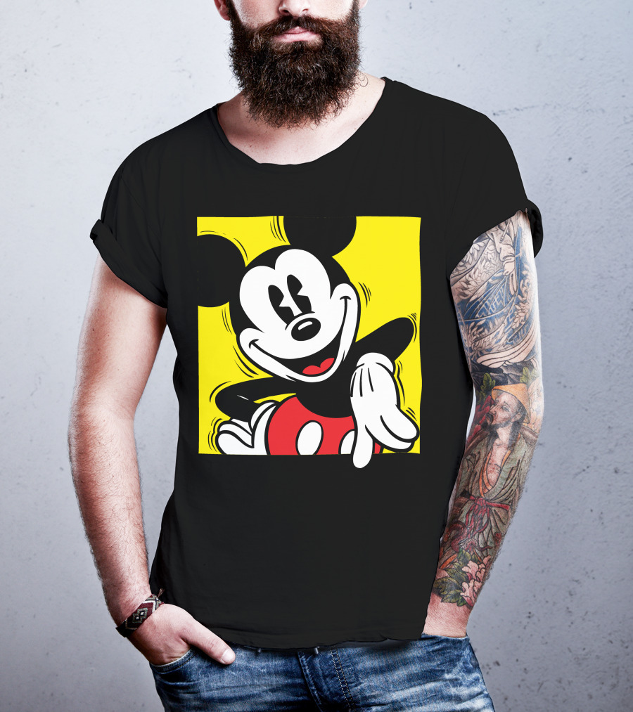 Mickey Mouse Vintage Yellow Frame Disney T-Shirt
