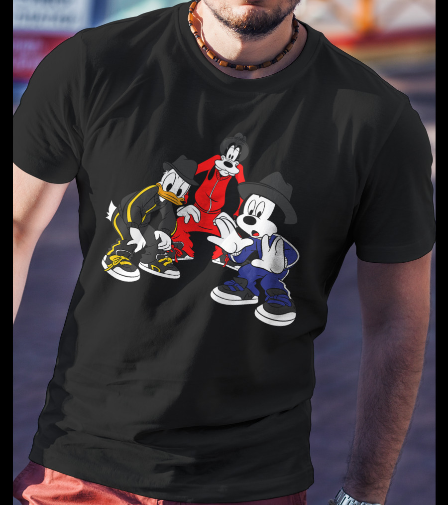 Disney Mickey Donald Goofy Hip Hop T-Shirt