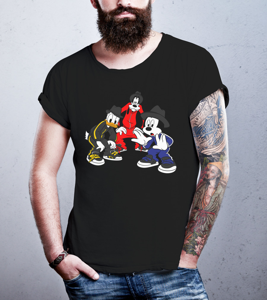 Disney Mickey Donald Goofy Hip Hop T-Shirt