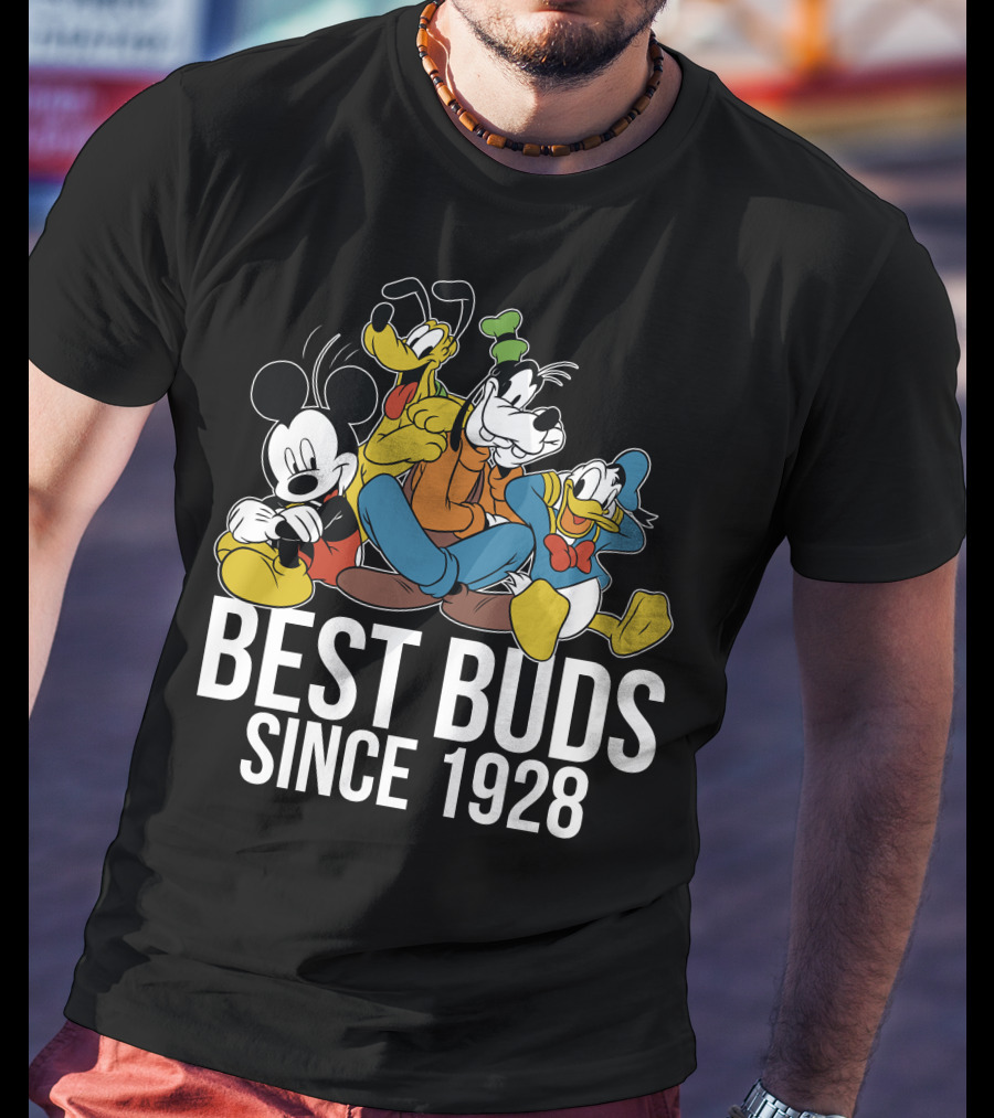 Best Buds Since 1928 Disney Mickeys 90th T-Shirt