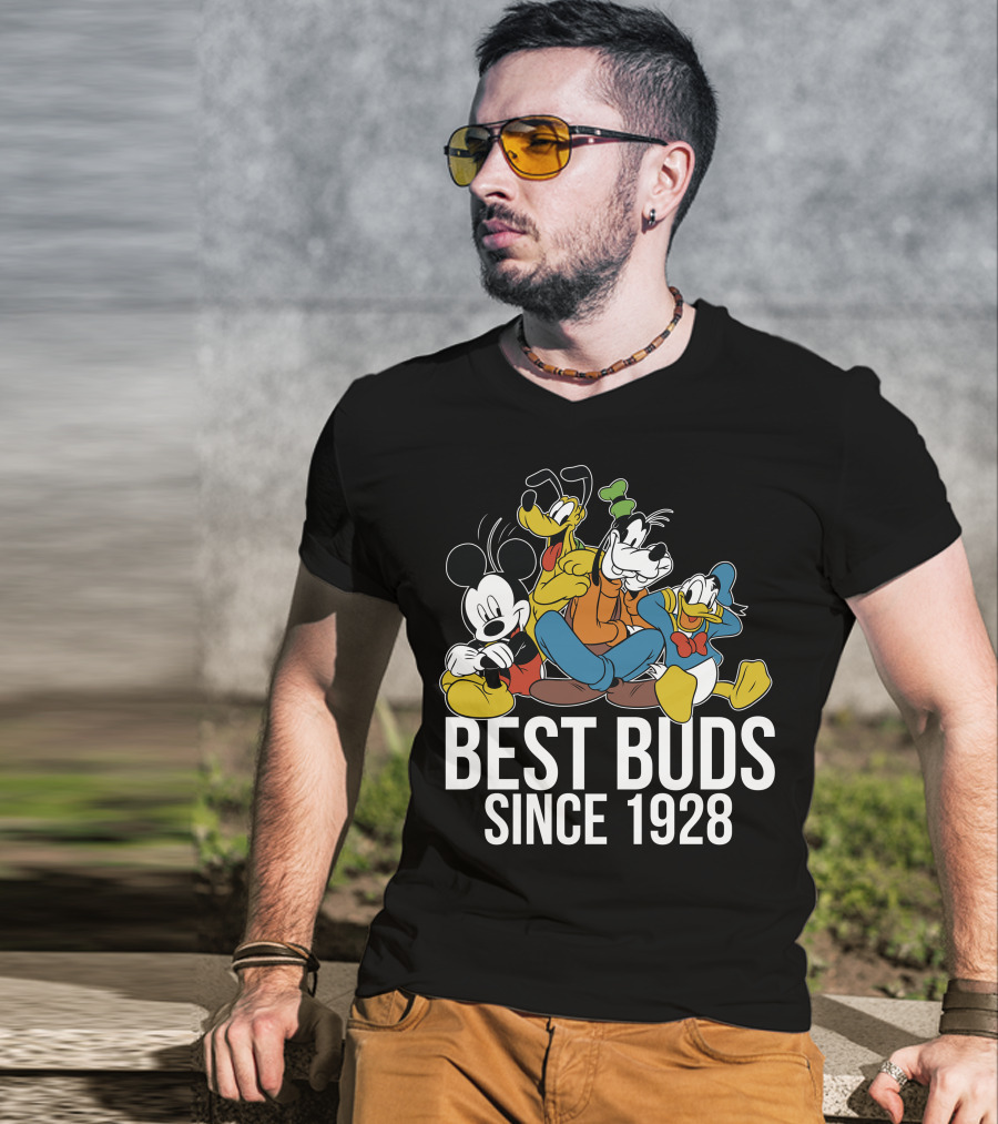 Best Buds Since 1928 Disney Mickeys 90th T-Shirt