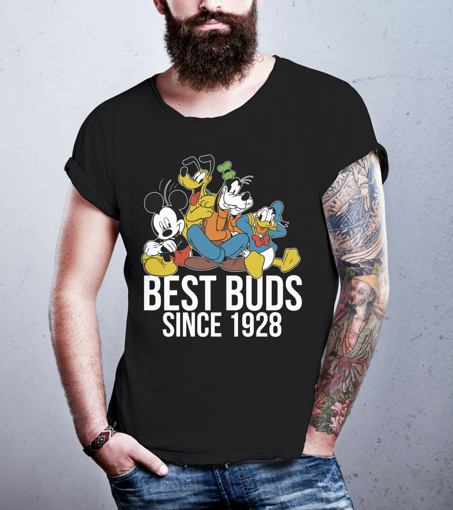 Best Buds Since 1928 Disney Mickeys 90th T-Shirt