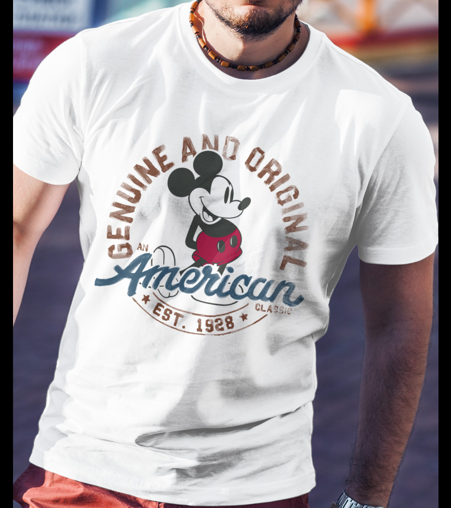 Genuine And Original Disney Mickey An American Classic Est. 1928 T-Shirt