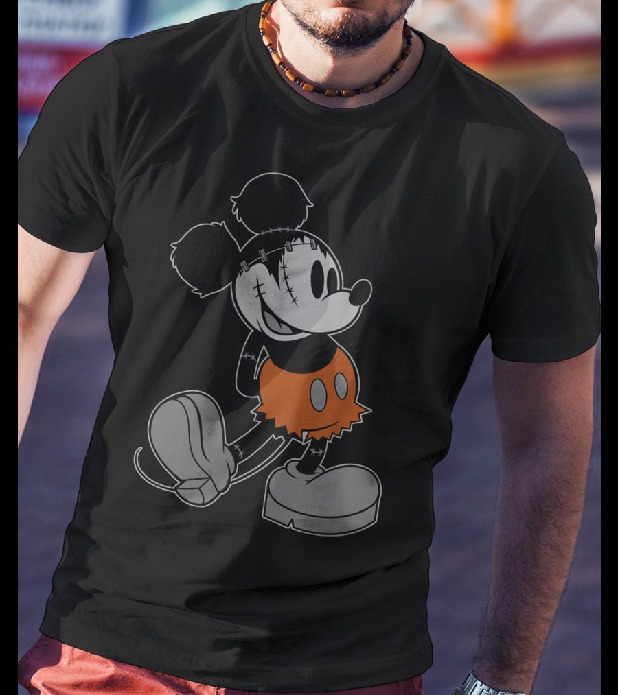 Disney FrankenMickey Halloween Character Mash-Up T-Shirt