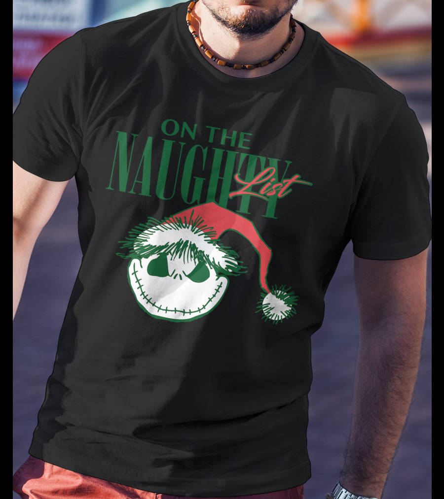 Nightmare Before Christmas On The Naughty List T-Shirt