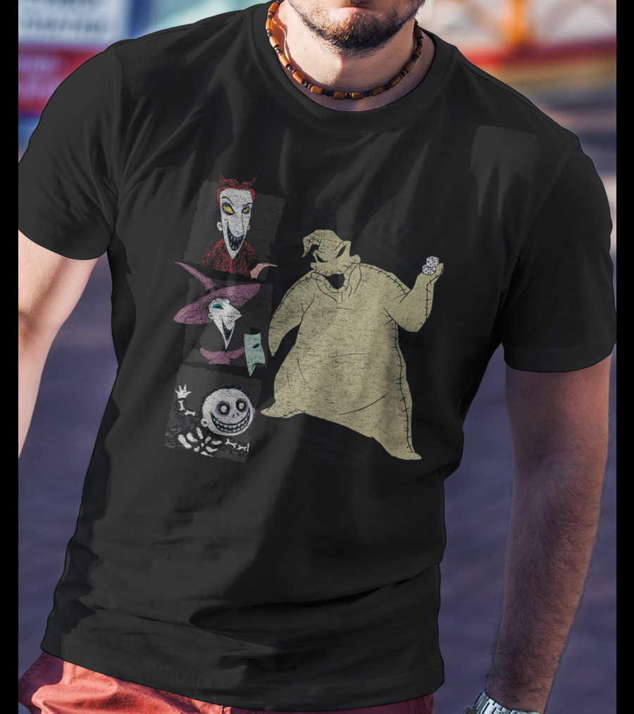 Disney Nightmare Before Xmas Oogie Boogie Characters Group T-Shirt