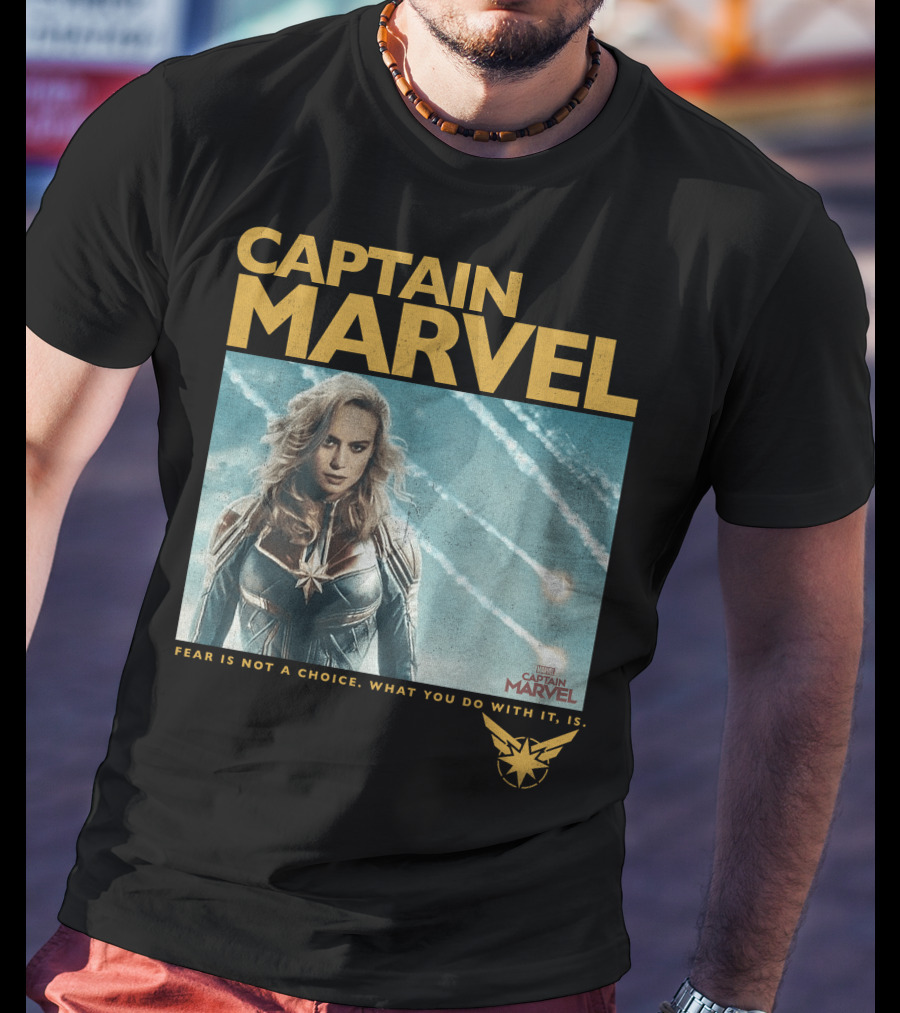 Captain Marvel Fear Is Not A Choice Vintage Movie T-Shirt
