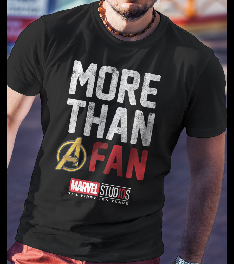 Marvel Studios Avengers More Than A Fan The First Ten Years T-Shirt