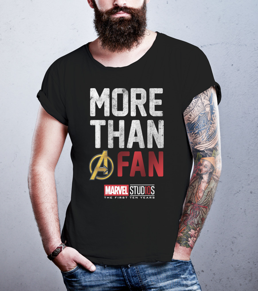 Marvel Studios Avengers More Than A Fan The First Ten Years T-Shirt