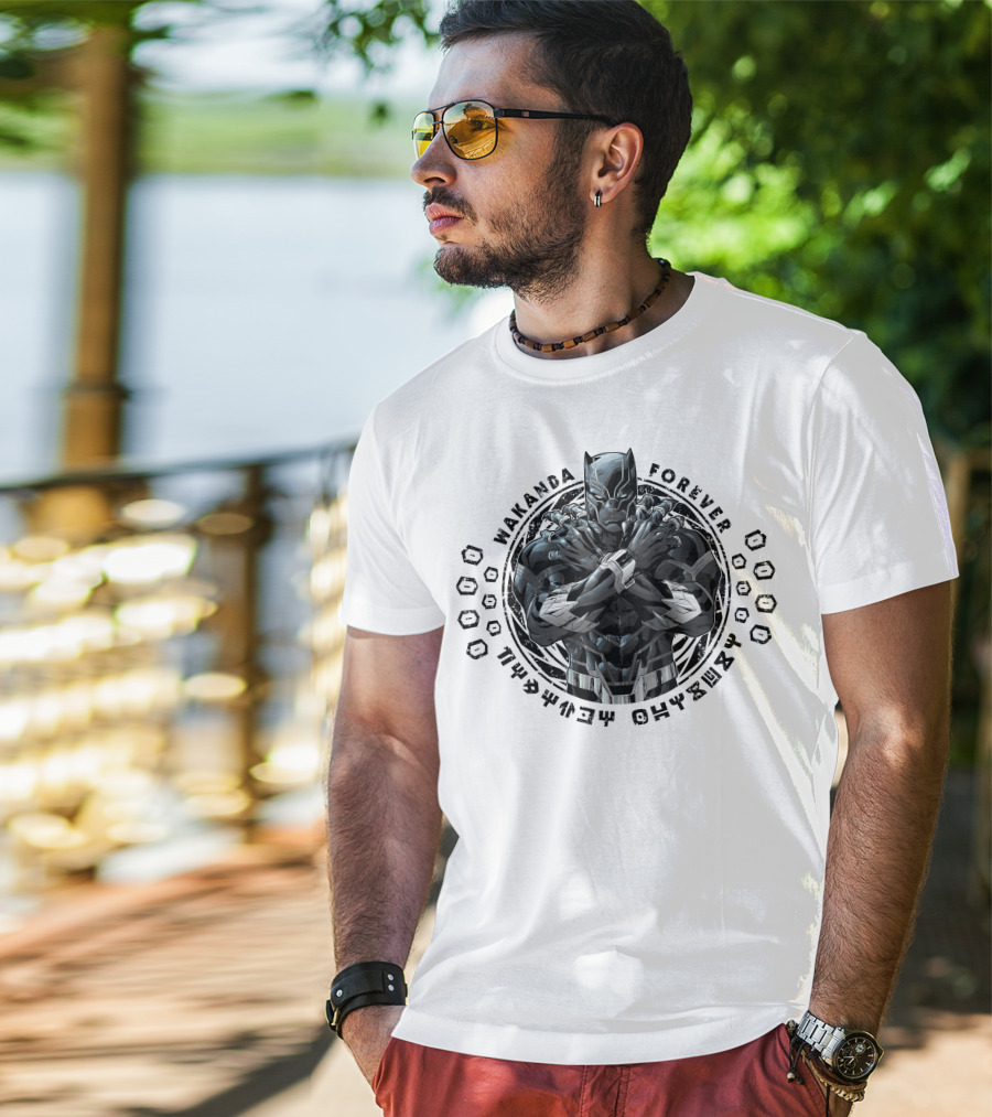 Wakanda Forever Marvel Black Panther Crossed Arms T-Shirt