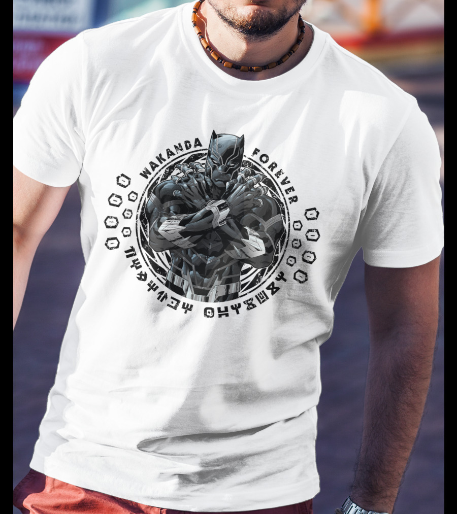 Wakanda Forever Marvel Black Panther Crossed Arms T-Shirt