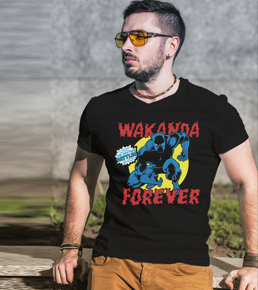 Wakanda Forever Marvel Black Panther Up Against The Panther Battles As Never Before T-Shirt
