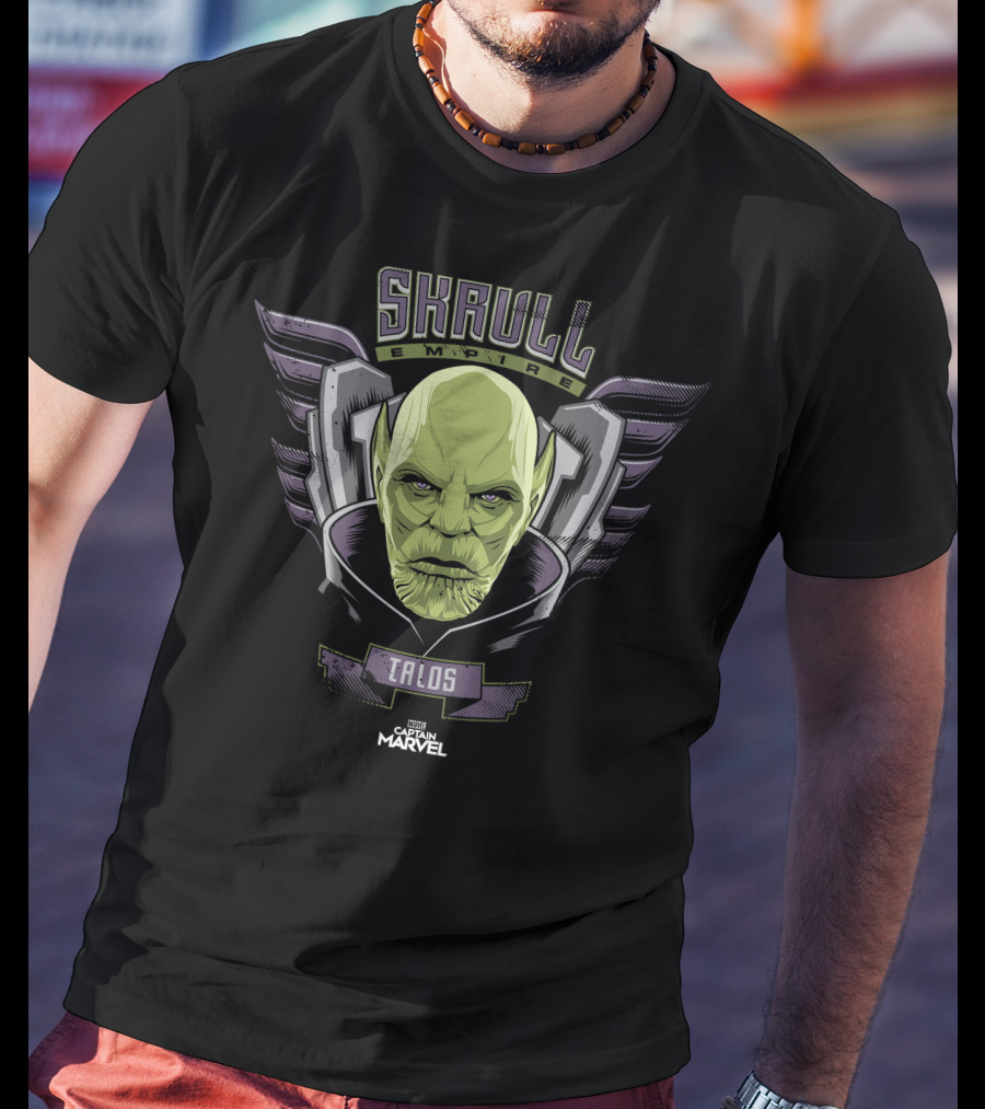 Marvel Captain Marvel Skrull Empire Talos Character T-Shirt