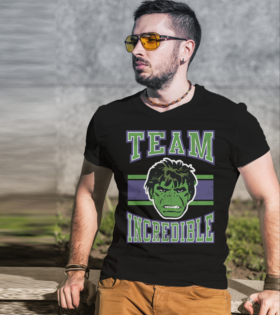 Marvel Classic Team Incredible Hulk Retro T-Shirt